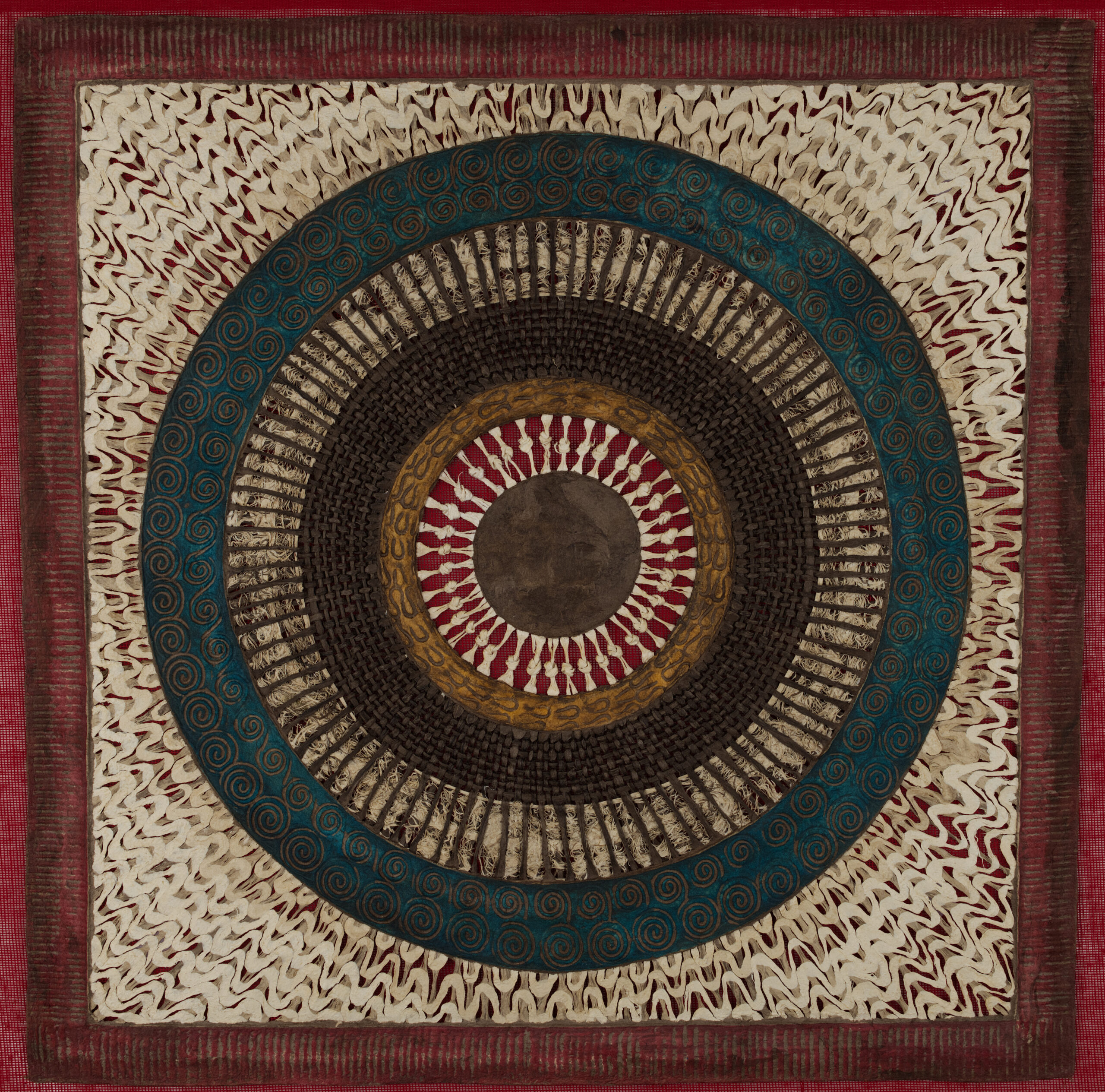 Woven 60x60cm Bark Paper Art