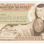 Billete Antiguo de 1000 Pesos Mexicanos (1985) – Sor Juana Inés de la Cruz – Serie YE (Estado Excelente)