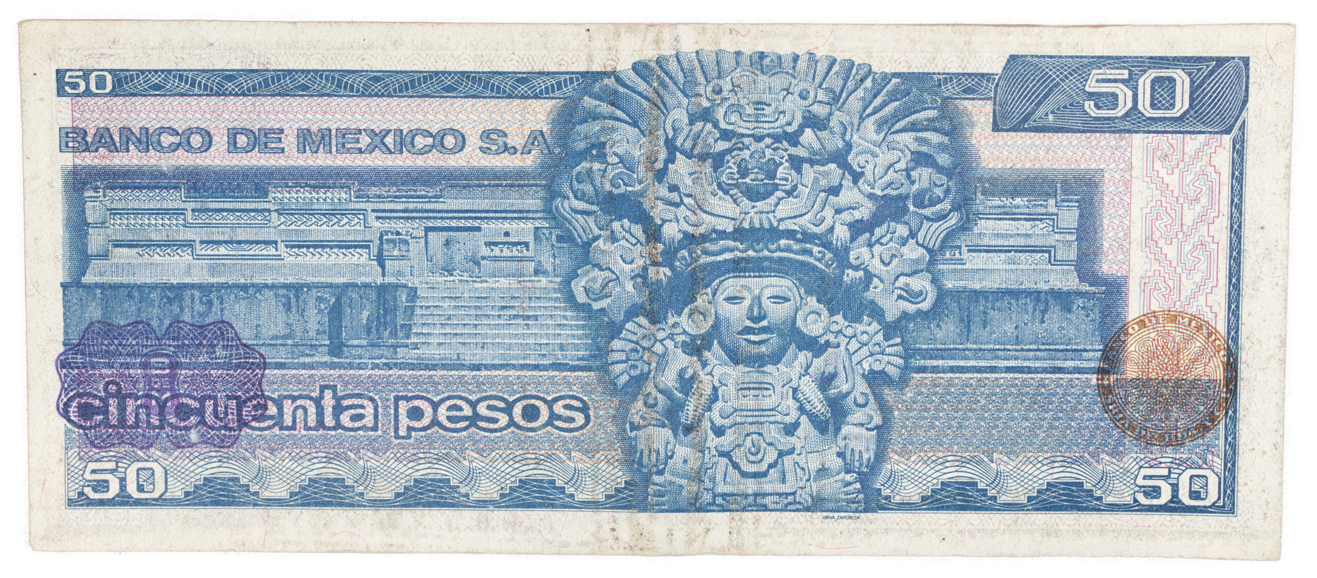 Billete Antiguo de 50 Pesos Mexicanos (1981) – Benito Juárez – Serie KZ (Estado Excelente)