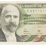 Billete Antiguo de 500 Pesos Mexicanos (1984) – Francisco I. Madero – Serie EL (Estado Excelente)