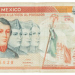 Billete Antiguo de 5,000 Pesos Mexicanos (1983) – Niños Héroes – Serie EW (Estado Circulado)